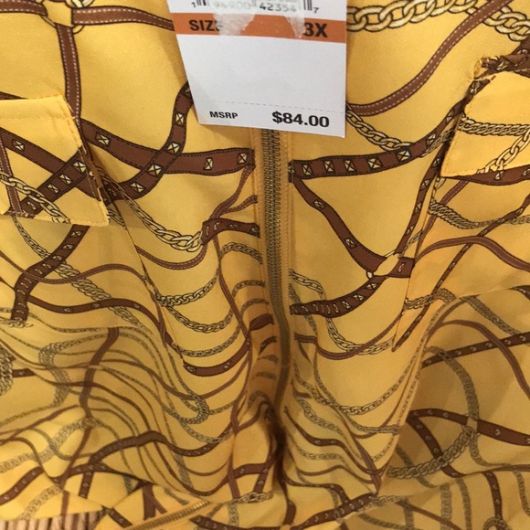 Michael Michael Kors 1x dog tag zip yellow status - Picture 6 of 9